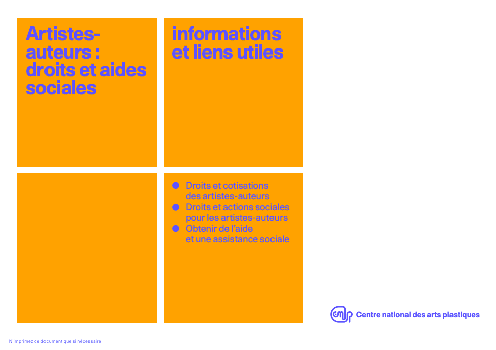 Programme d'accompagnement Artistes-auteurs - Cycle 6
